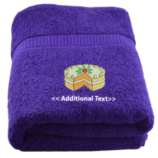 Personalised Cake Gift Towels Terry Cotton Towel